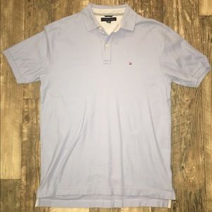 Like new Tommy Hilfiger polo baby blue size L